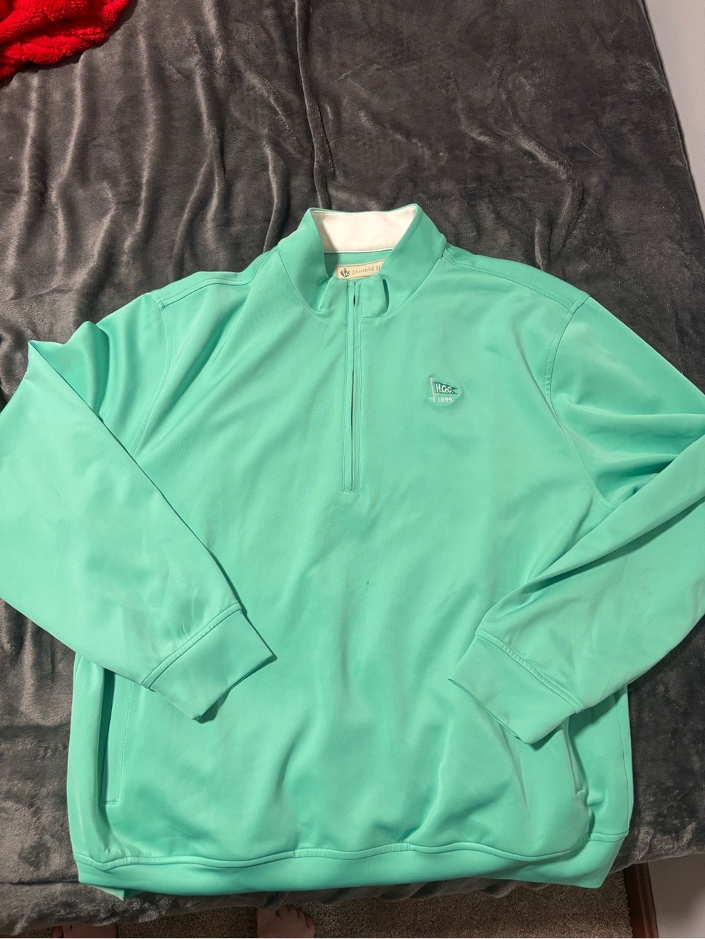 Donald Ross Mint Half-Zip Pullover Quarter Zip - Picture 1 of 3